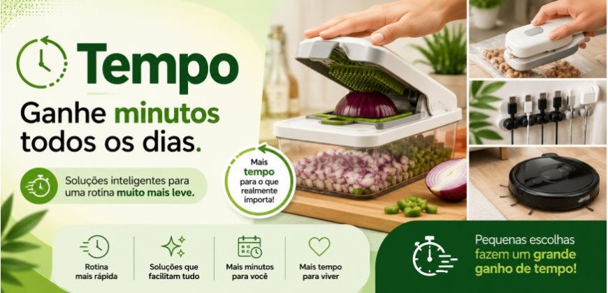 Ganhe minutos todos os dias