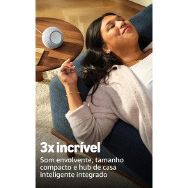 Echo Dot Max Smart Speaker Com Alexa Grafite Amazon Bivolt