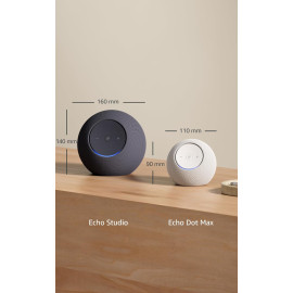 Echo Dot Max Smart Speaker Com Alexa Grafite Amazon Bivolt