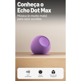 Echo Dot Max Smart Speaker Com Alexa Grafite Amazon Bivolt