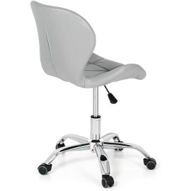Cadeira Eiffel Slim Giratória com Estofado e Base Cromada