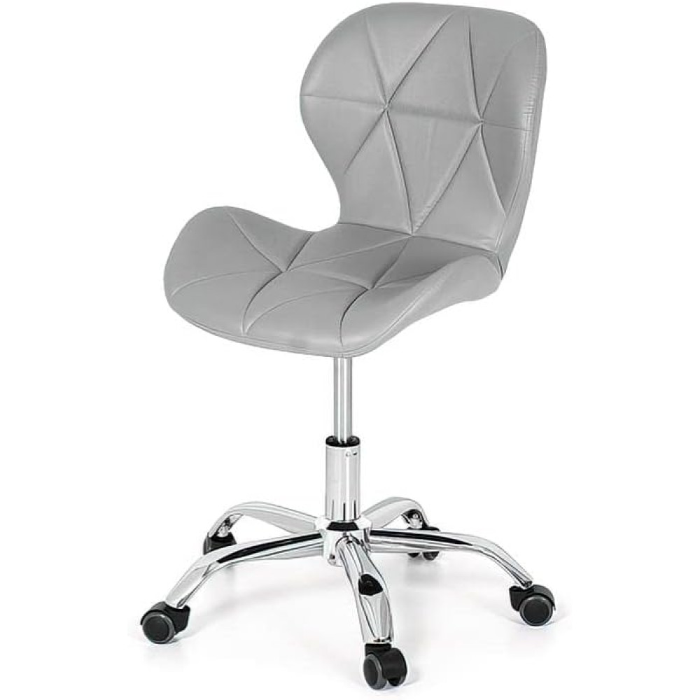 Cadeira Eiffel Slim Giratória com Estofado e Base Cromada