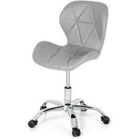 Cadeira Eiffel Slim Giratória com Estofado e Base Cromada