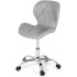 Cadeira Eiffel Slim Giratória com Estofado e Base Cromada