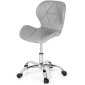 Cadeira Eiffel Slim Giratória com Estofado e Base Cromada
