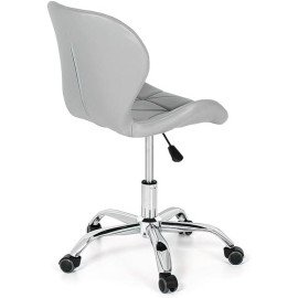 Cadeira Eiffel Slim Giratória com Estofado e Base Cromada