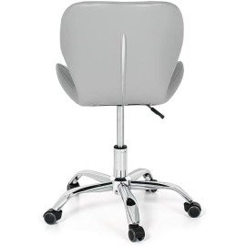 Cadeira Eiffel Slim Giratória com Estofado e Base Cromada