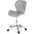 Cadeira Eiffel Slim Giratória com Estofado e Base Cromada