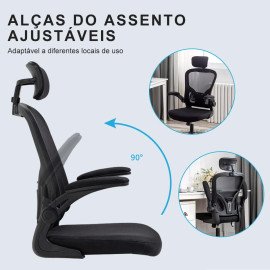 Cadeira Presidente Ergonômica com Altura Ajustável