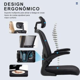 Cadeira Presidente Ergonômica com Altura Ajustável