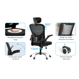 Cadeira Presidente Ergonômica com Altura Ajustável