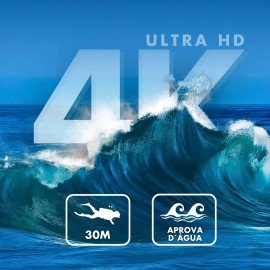 Câmera Filmadora Action Pro 4K Sports ULTRA-HD, Wi-Fi, 16MP, À Prova D'água, Lente 170°
