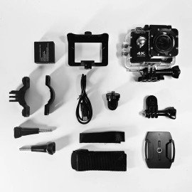 Câmera Filmadora Action Pro 4K Sports ULTRA-HD, Wi-Fi, 16MP, À Prova D'água, Lente 170°