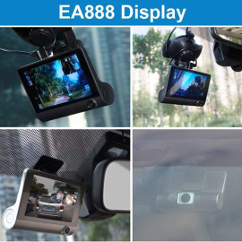Câmera Veicular Dupla Full HD, LCD 4 Polegadas, Frontal e Traseira para Automóveis