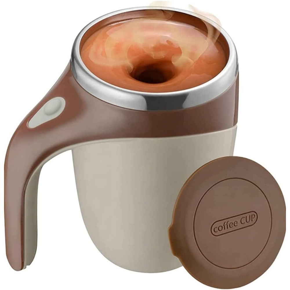 Caneca Mixer Elétrica Térmica 380ml Com Misturador Automático
