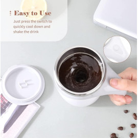 Caneca Mixer Elétrica Térmica 380ml Com Misturador Automático