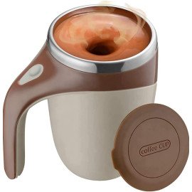 Caneca Mixer Elétrica Térmica 380ml Com Misturador Automático