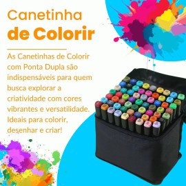 Kit de Marcadores Multiuso com 60 cores