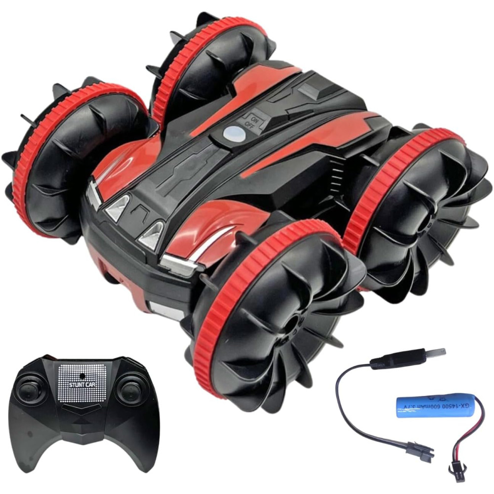 Carrinho Controle Remoto à Prova Dágua Anfíbio Recarregável