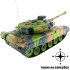 Carrinho Controle Remoto Tanque de Guerra Batalha Combate (Verde)
