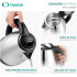 Chaleira Elétrica 1,8 Litros, 1500W, Base Giratória 360°, Aço Inox