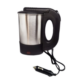 Chaleira Elétrica Portátil 12v Chá Café Inox 500 ml Carro/Caminhão