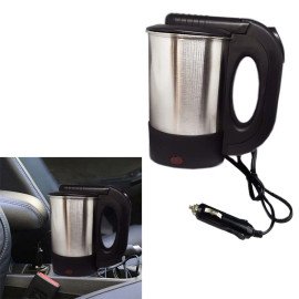 Chaleira Elétrica Portátil 12v Chá Café Inox 500 ml Carro/Caminhão