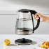 Chaleira Elétrica de Vidro, 1.8L, Desligamento Automático, Aço Inoxidável, 1500W