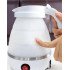 Chaleira Jarra Elétrica De Silicone Dobrável Retrátil Portátil Esquenta Água Leite Bebida Chá Mamadeira 600ml (110V ou 220V)