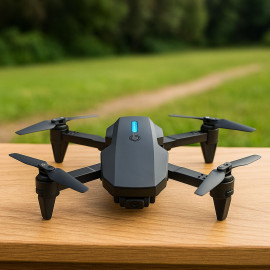 Drone A15 Pro, Câmera 4K, 30km/h, Bateria 1200mAh, Controle Remoto 2.4GHz, Branco