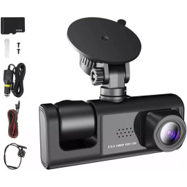 DVR Automotivo Câmera Frontal Interna Ré Grava Imagem E Som