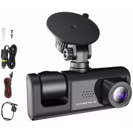 DVR Automotivo Câmera Frontal Interna Ré Grava Imagem E Som