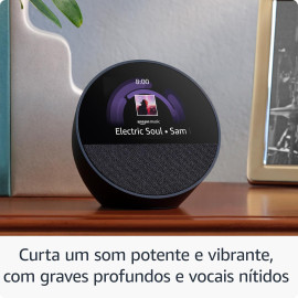 Echo Spot com Alexa (Geração mais recente) | Despertador inteligente com som vibrante
