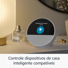 Echo Spot com Alexa (Geração mais recente) | Despertador inteligente com som vibrante