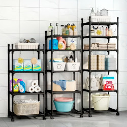 Estante com 6 Prateleiras Multiuso de Aço para Sala, Quarto, Escritório, Organização ambientes