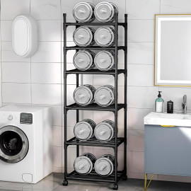 Estante com 6 Prateleiras Multiuso de Aço para Sala, Quarto, Escritório, Organização ambientes