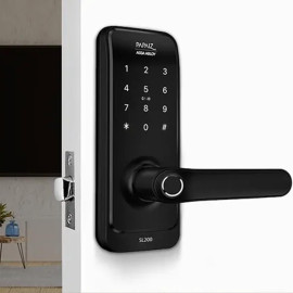 Fechadura Digital SL205 Com Biometria Senha Cartão E Chave
