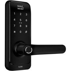 Fechadura Digital SL205 Com Biometria Senha Cartão E Chave