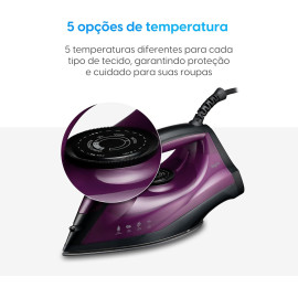 Ferro De Passar A Vapor Easy Pass Elgin 1.200w 110v