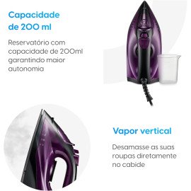 Ferro De Passar A Vapor Easy Pass Elgin 1.200w 110v