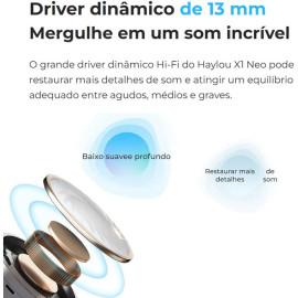 Fone De Ouvido Bluetooth 5.3 Haylou X1 Neo