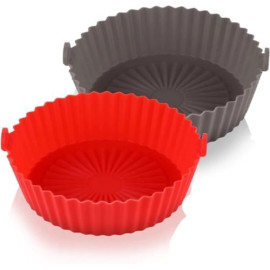 Forma Bandeja de Silicone Flexível Protetora Reutilizável Antiaderente para Fritadeira Elétrica
