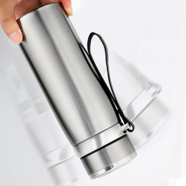 Garrafa Térmica Aço Inox 1 Litro Água Gelada 24h Academia Viagem 