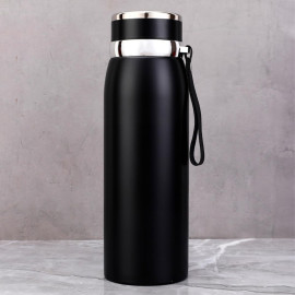 Garrafa Térmica Aço Inox 1 Litro Água Gelada 24h Academia Viagem 