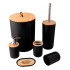 Kit para Banheiro com 6 ou 4 Peças e Detalhes em Bambu
