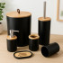 Kit para Banheiro com 6 ou 4 Peças e Detalhes em Bambu