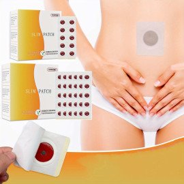 Kit 30 Adesivos Corporais Slim Patch – Cuidado Natural e Bem-Estar Detox com Extratos de Ervas