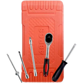 Kit De Ferramentas Com 46 Peças Com Maleta