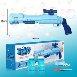 Lançador De Bolhas Grande COM PILHA Arminha Infantil Bolinha De Sabão Bubble Gun