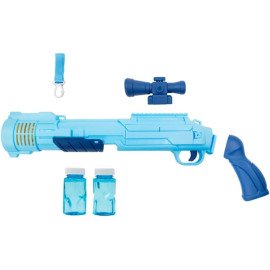 Lançador De Bolhas Grande COM PILHA Arminha Infantil Bolinha De Sabão Bubble Gun